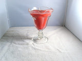 Footed Tulip Top Parfait Glass Container Candle - FayZen's Kreations