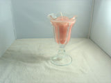 Footed Tulip Top Parfait Glass Container Candle - FayZen's Kreations