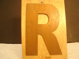 Rustic Letter on Painted or Stained Birch Wood Plaque - FayZen's Kreations