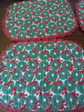 Handmade Christmas Cloth Placemat 4pc Set - FayZen's Kreations