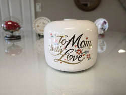 "To Mom With Love" Ceramic Planter - FayZen's Kreations