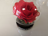 Red Rose In Glass Globe For Grandma - FayZen's Kreations